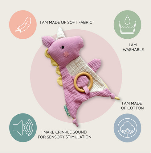 Unicorn Crinkle Toy